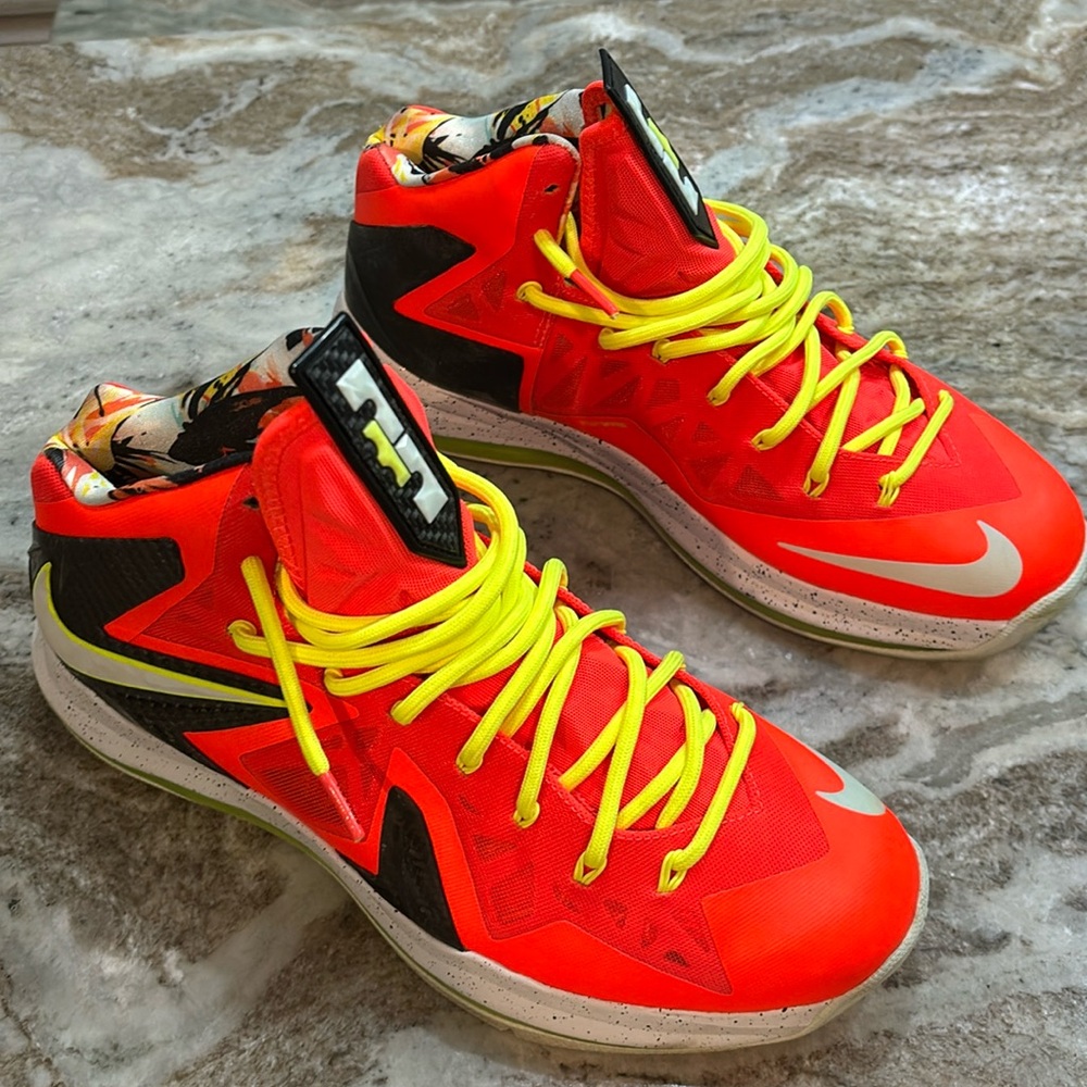 Nike LeBron X Elite Total Crimson Mens 11